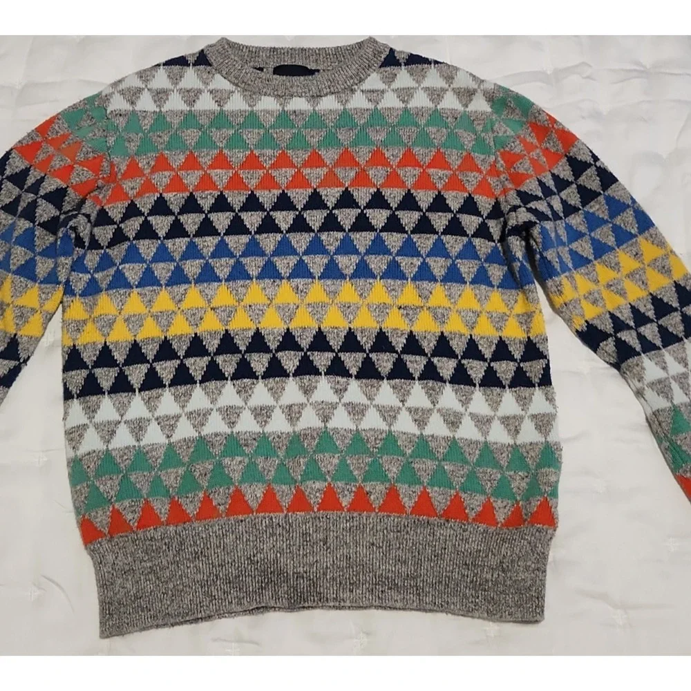 Gap Kids Sweater Size M (8) Marled Grey Prism Style Pre-Owned Excellent